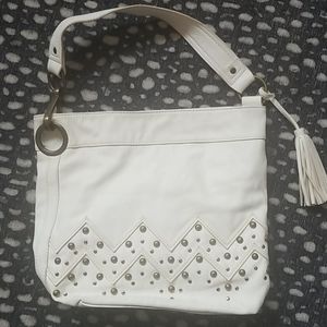 White/Cream Carlos Santana purse